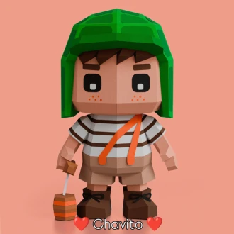 Chavito 3D Digital Template PDF | DIY Papercraft | El Chavo | Instant Download |
