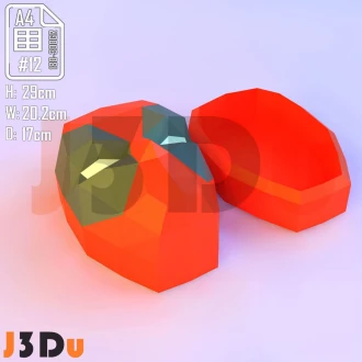 Deadpool Box Papercraft PDF Template For office, Room, Decor, DIY gift for friends, family, Low poly Paper, Paper Craft 3D kit by J3Du