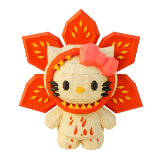 Hello Kitty Demogorgon Costume Low Poly Papercraft