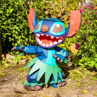 Stitch Pepakura, Paper Craft, PDF Template, DIY, Digital Download