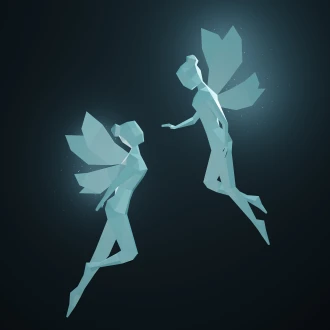 Papercraft Fairies Women Model PDF, Papercraft women, Papercraft pdf, Paper sculpture, Low Poly, DIY Pepakura Template Cricut Space