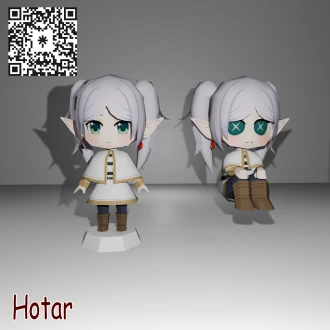 [Frieren] Frieren chibi papercraft