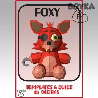 Foxy Low Poly Papercraft Templates Gift DIY Decoration BOYKA
