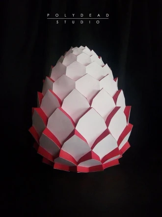 Dragon Egg | How to train your dragon Papercraft | Low Poly Paper Sculpture 3D | decoration | templates PDF