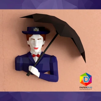 Mary Poppins *Plantilla Papercraft PDF - PDF Papercraft Template*