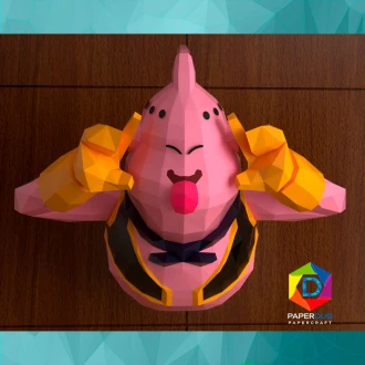 Majin Boo, Dragon Ball *Plantilla Papercraft PDF - PDF Papercraft Template*