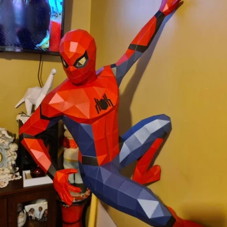 Spider Man Papercraft Design with PDF Templates, Paper Art and Craft for Home Decor, DIY, 3DIER