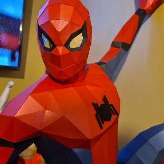 Spider Man Papercraft Design with PDF Templates, Paper Art and Craft for Home Decor, DIY, 3DIER