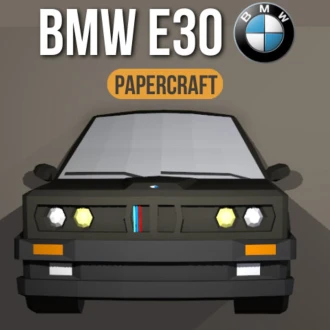 BMW E30 Papercraft Car, Auto Papercraft, PDF templates, Paper art, 3D Design for Crafts, Do it yourself, 3DIER