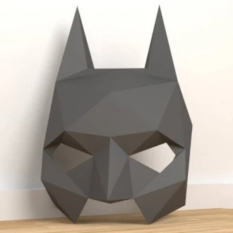 Batman Mask Papercraft - Make your own, Halloween Mask, Eburgami, Batman Papercraft, DIY 3D, Template Batman, Party Mask, Carnival Mask