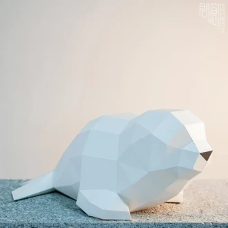 Seal paper model ,Papercraft , DIY , Low poly , PDF Papercraft , Seal Model , Seal low poly , Seal