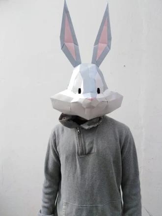 BUGS BUNNY Mask DIY, Looney Tunes Papercraft