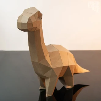 Brontosaurus paper model ,Papercraft , DIY , Low poly , Baby Brontosaurus Model , PDF Papercraft , Brontosaurus Model, Brontosaurus low poly