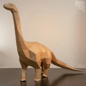 Brontosaurus paper model ,Papercraft , DIY , Low poly , Brontosaurus Model , PDF Papercraft , Brontosaurus Model, Brontosaurus low poly