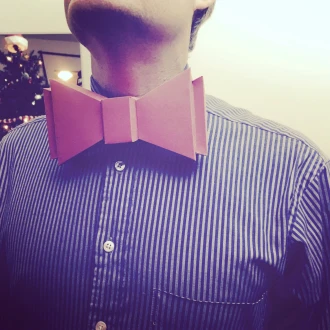 Bowtie 3d papercraft. With this purchase you get PDF digital downloadable files for this DIY paper wearable fashion piece.