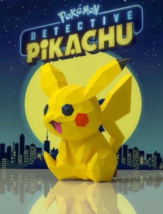 Pikachu Papercraft, Lowpoly, Lowpoly Papercraft