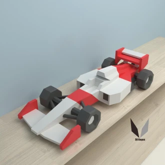 F1 Car 3D papercraft | DIY paper sculpture | Paper model pattern | Do it yourself | Low poly | PDF pattern | origami | home decor