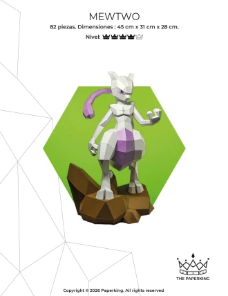Legendary Creature - Papercraft 3D Pattern – Low Poly PDF | DIY Gamer Decor Model