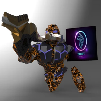 Halo Grunt (Unggoy) PDF Template, DIY 3d Model, FanArt, Paper Sculpture, Low Poly, Pepakura, Craft, Manualidad, Paper Art