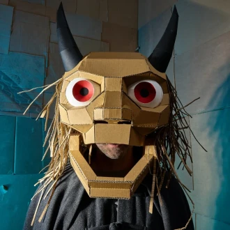 Monster 3D Papercraft Mask Template, Paper Mask, Unique Halloween Costume, PDF Pattern