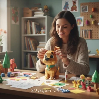 Scooby-Doo Baby PDF Template, DIY 3d Model, FanArt, Paper Sculpture, Low Poly, Pepakura, Craft, Manualidad, Paper Art