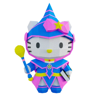 Hello Kitty, Dark Mage Low Poly Papercraft