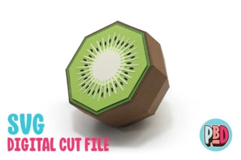 Kiwi 3D Papercraft SVG