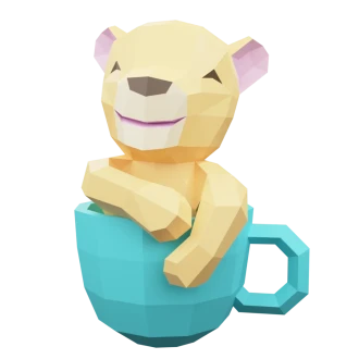 Lion 3d paper craft template PDF | 3d paper craft lion in cup | 3d papercraft lion DIY origami decoration pepakura template