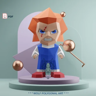 Chibi Chucky Miniature Cute Nightmare Doll