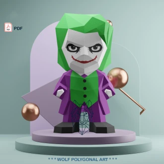 Chibi Joker Mini Figure – Cute Gothic DC Villain Style