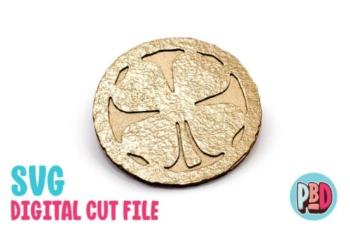 Lucky Coin 3D Papercraft SVG