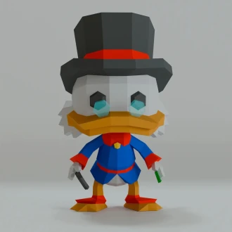 McDuck 3D Digital Template PDF | DIY Papercraft | Disney | Instant Download |