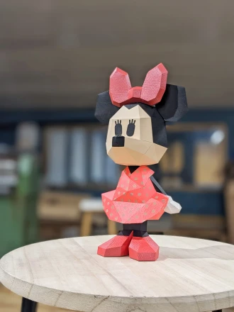 Minnie Mouse Papercraft, Lowpoly Papercraft, Fovea - Papercraft - Nonitt
