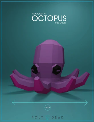 DIY Octopus | Octopus papercraft | Octopus template | decoration | templates PDF