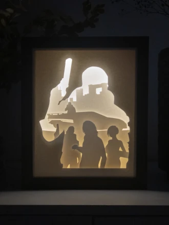 Cyberpunk 2077 DIY Layered 3D Lightbox Papercut Template | Digital Lightbox Art for Home Decor, Shadow Box SVG PDF