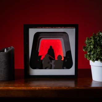 Star Wars Darth Vader DIY Layered 3D Lightbox Papercut Template | Digital Lightbox Art for Home Decor, Shadow Box SVG PDF