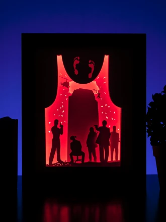 Die Hard DIY Layered 3D Lightbox Papercut Template | Digital Lightbox Art for Home Decor, Shadow Box SVG PDF