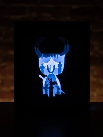 Hollow Knight DIY Layered 3D Lightbox Papercut Template | Digital Lightbox Art for Home Decor, Shadow Box SVG PDF DXF