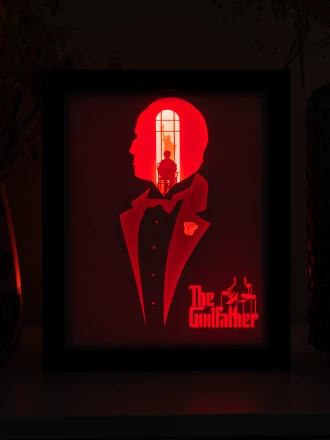 The Godfather DIY Layered 3D Lightbox Papercut Template | Digital Lightbox Art for Home Decor, Shadow Box SVG PDF