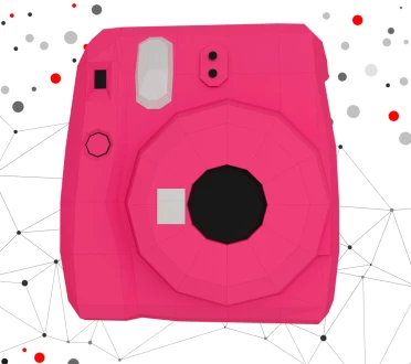 Polaroid Fujifilm Instax Poly Papercraft PDF template