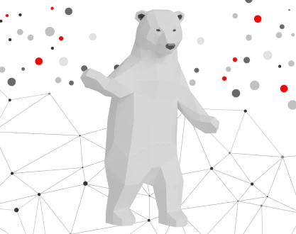 LITTLE BEARS 2 Low Poly Papercraft Christmas PDF template New Year 3d Model Sculpture