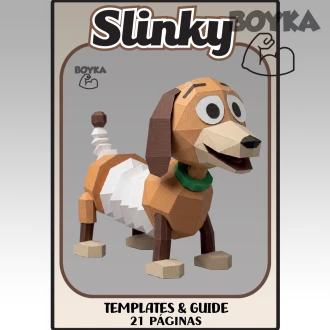 Slinky Toy Story Low Poly Papercraft Templates Gift DIY Decoration BOYKA