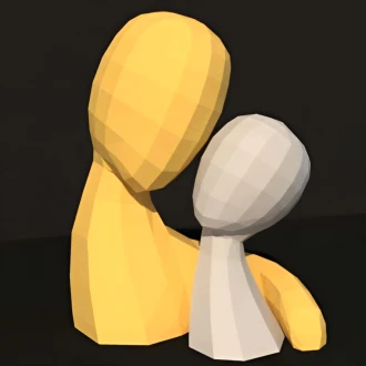 Couple *Plantilla Papercraft PDF - PDF Papercraft Template*