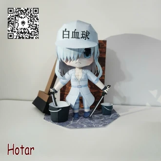 [Hataraku Saibou Black] U-1196 Chibi Papercraft