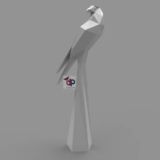 Falcon Papercraft , PDF Template, DIY 3d Model, FanArt, Paper Sculpture, Low Poly, Pepakura, Craft, Manualidad, Arte de Papel