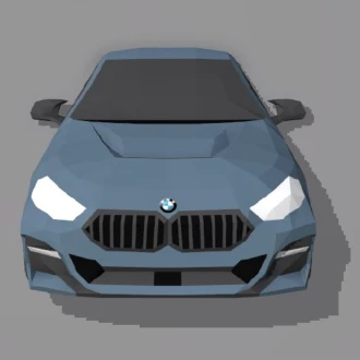 BMW 218I Papercraft Car, Auto Papercraft, PDF templates, Paper art, 3D Design for Crafts, Do it yourself, 3DIER