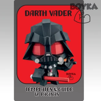 Darth Vader - Star Wars Low Poly Papercraft Templates Gift DIY Decoration BOYKA