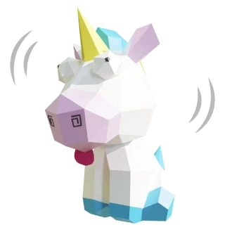 Wobble Folicorne Papercraft, Lowpoly Papercraft, Fovea - Papercraft - Nonitt