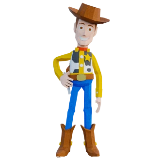 Toy Story Woody Low Poly Papercraft