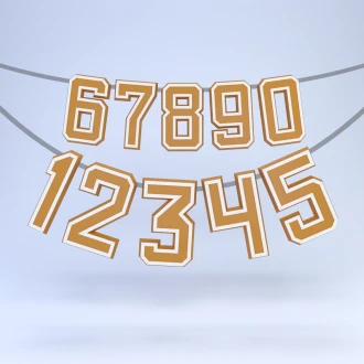 Low Poly Gingerbread Numbers Papercraft Template | DIY 3D Cookie-Shaped Cake Topper | Christmas & Birthday Decor